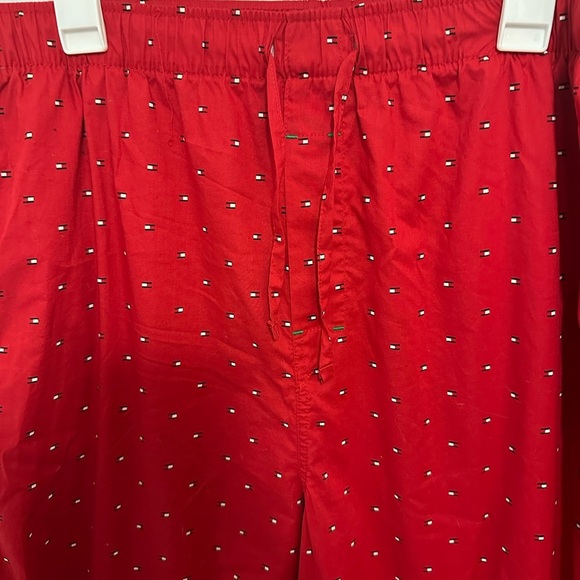Tommy Hilfiger Logo Red Men's Lounge Sleepwear pants Size Large - Picture 2 of 7